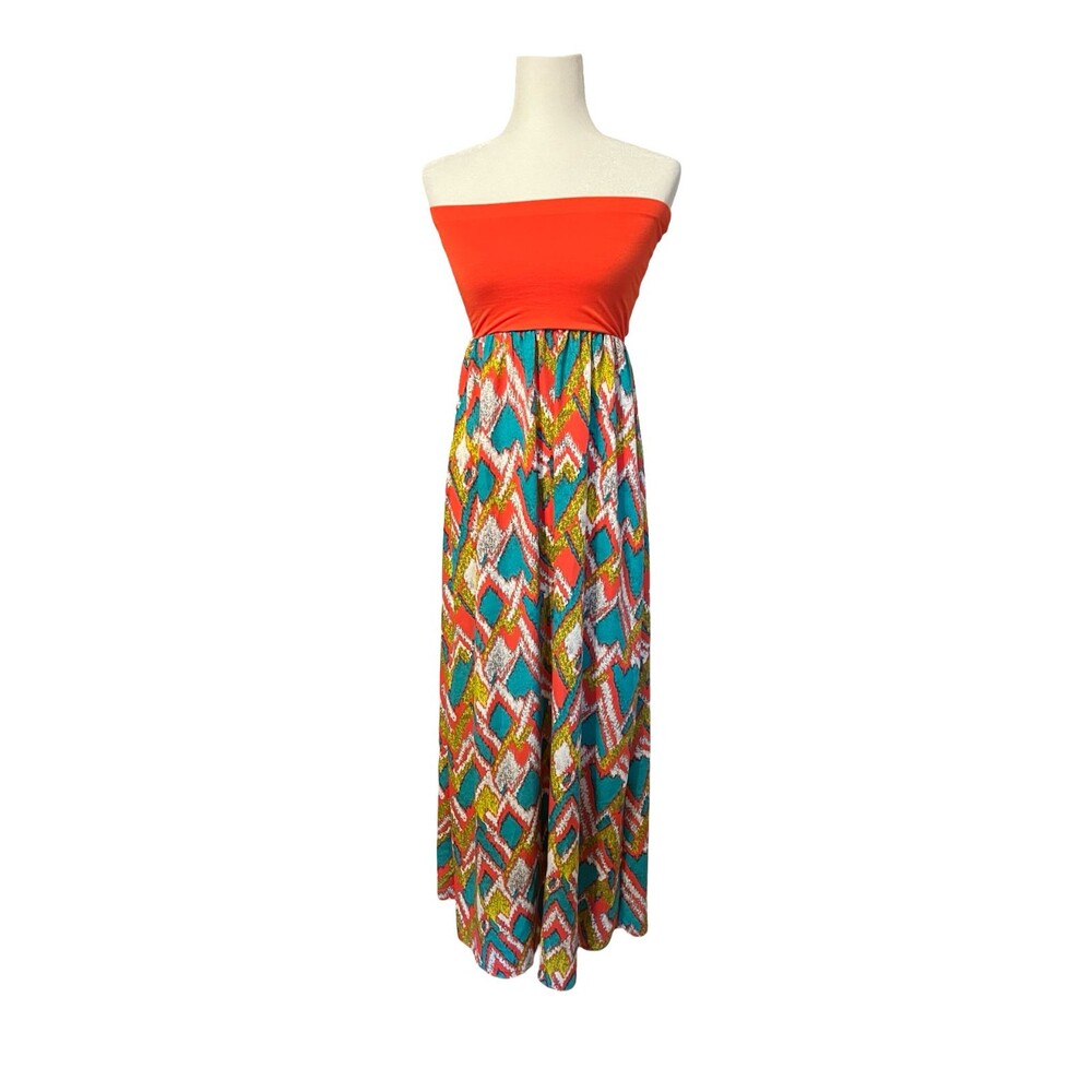 🔥 ALYTHEA Snake Babydoll Strapless Maxi, M EC ! 🔥